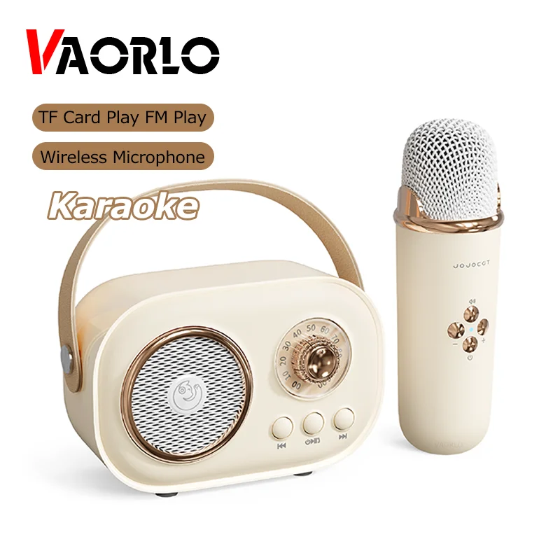 Bluetooth-Колонка VAORLO с поддержкой караоке, TF-карты, FM-радио
