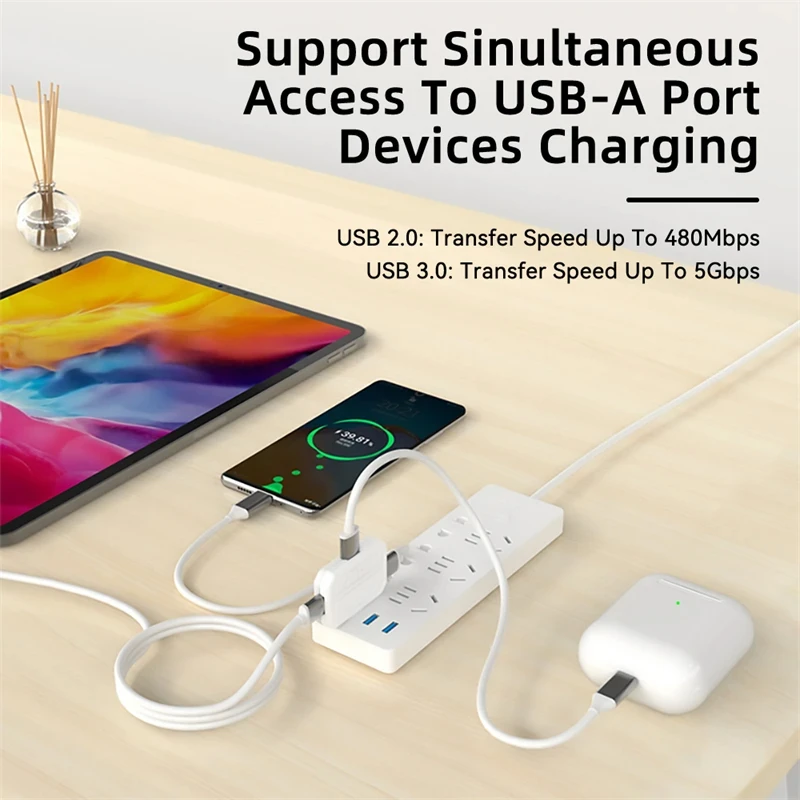 USB-концентратор 3 в 1 с портом Type-C и поддержкой OTG HDMI