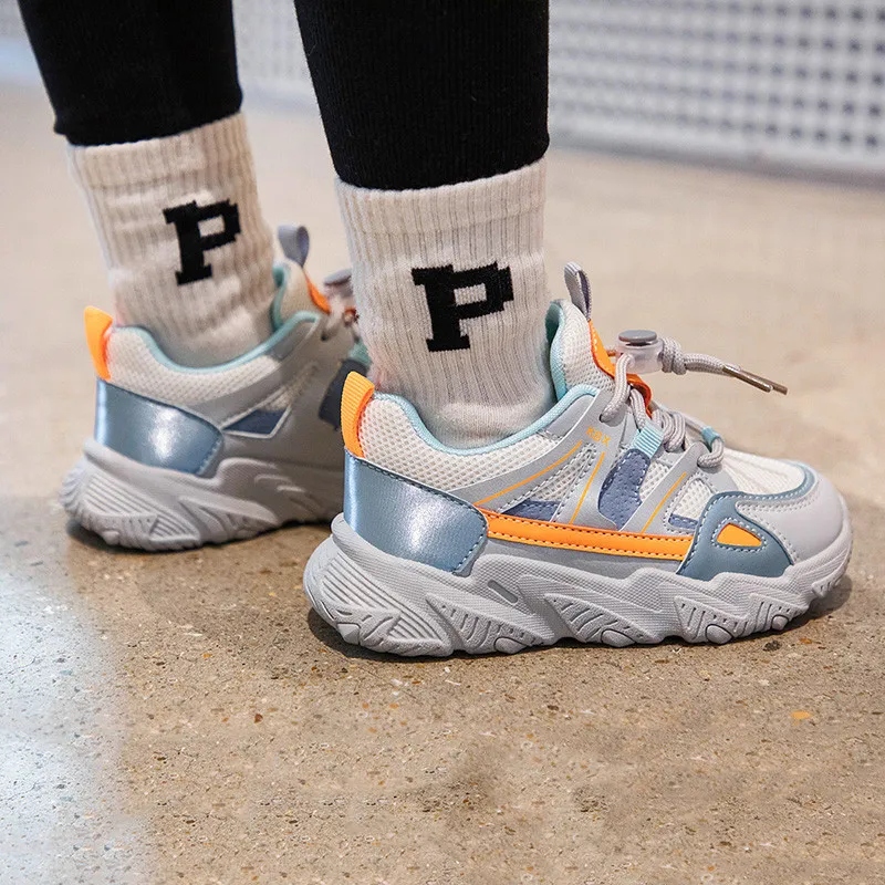 2022 Spring Fashion Chunky Children's Sneakers Comfortable School Sports Shoes for Girls 3-10 Year Kids Shoes Boys basket enfant