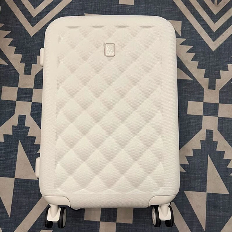 Высококачественный Дорожный чемодан на колесиках модный с замком-молнией и