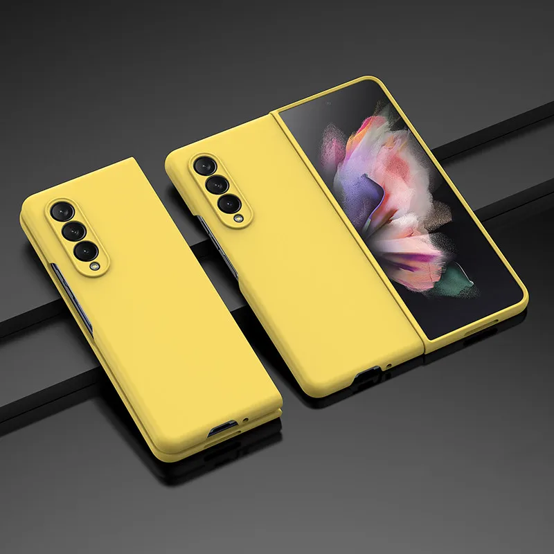Жесткий Тонкий складной чехол из поликарбоната для сотового телефона Samsung Galaxy Z Fold 4 5 Fold4 5G Fold5 Fold3 Fold2 Fold 3 2 противоударные чехлы
