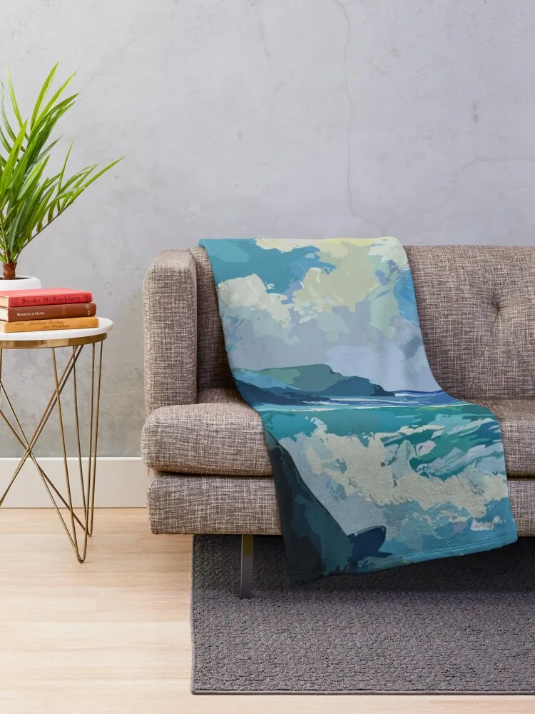 Одеяло Sea Breeze теплое на зиму для дивана Одеяла