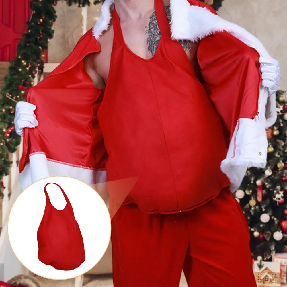 

Funny Unisex Santa Claus Fake Belly Creative Christmas Santa Claus Props For Cosplay Stage Show Accessories Dress Up Free Size
