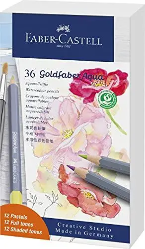 

Brand: Faber-Castell 114639-Water color Pen Aqua Goldfaber, 3,3 Mm Tip, gift Box 36 Pcs