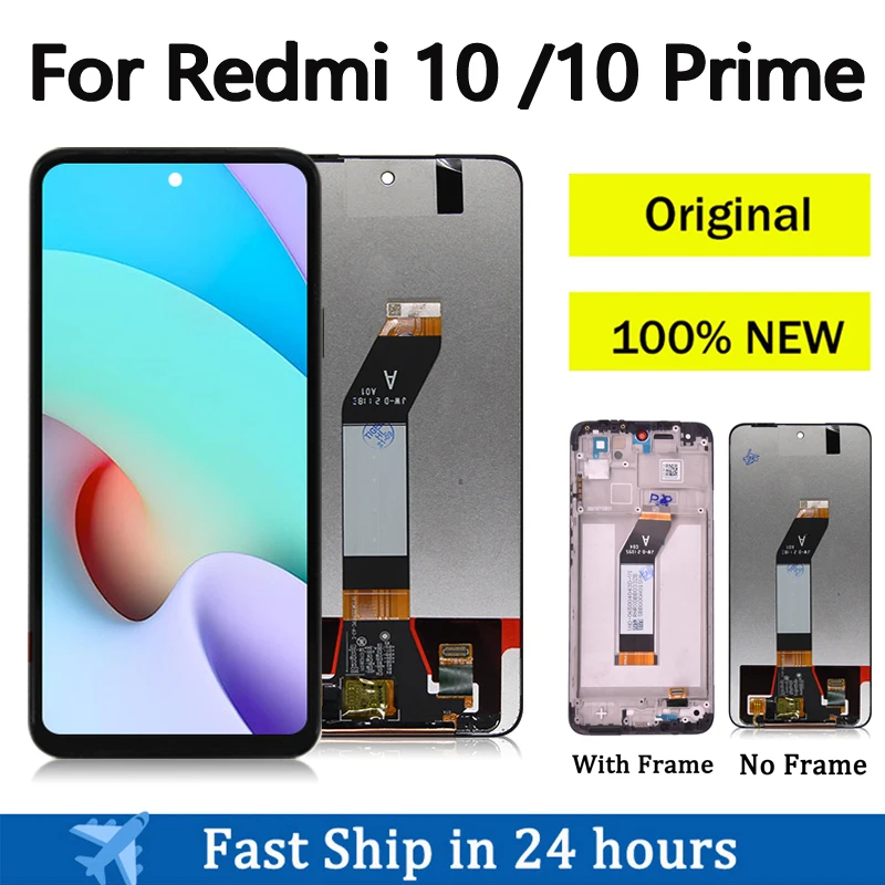 

6.5" Original For Xiaomi Redmi 10 LCD Display Touch Screen Digitizer For Redmi 10 Prime Display 21061119AG LCD Replacement Parts
