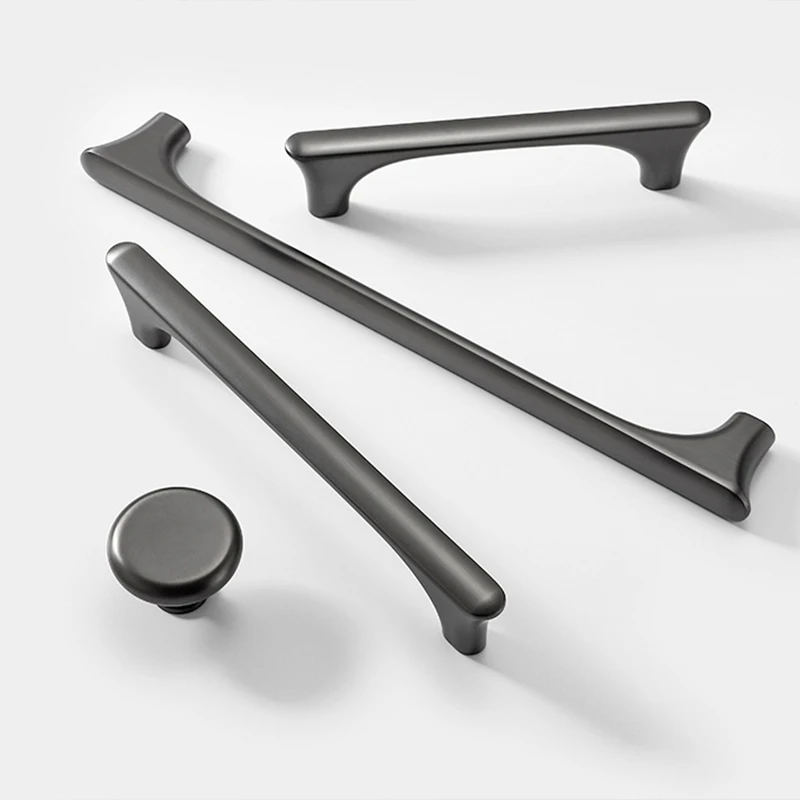 

Nordic Light Luxury Style Cabinet Door Handle Golden Wardrobe Cabinet Drawer Black High-end Shoe Cabinet Kitchen Small Handle