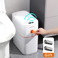 joybos induction trash can smart sensor garbage bin automatic packing 13l kitchen bathroom waterproof large privacy trash bin