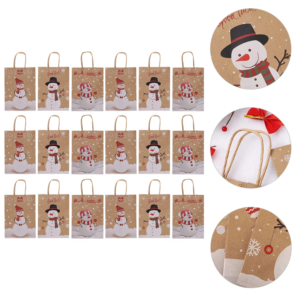 

18pcs Christmas Gift Bags Candy Bags Christmas Party Favor Gift Wrapping Bags