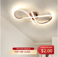 modern led ceiling lights for living room bedroom ceiling lamp golden chrome plating study kitchen indoor lighting fixture