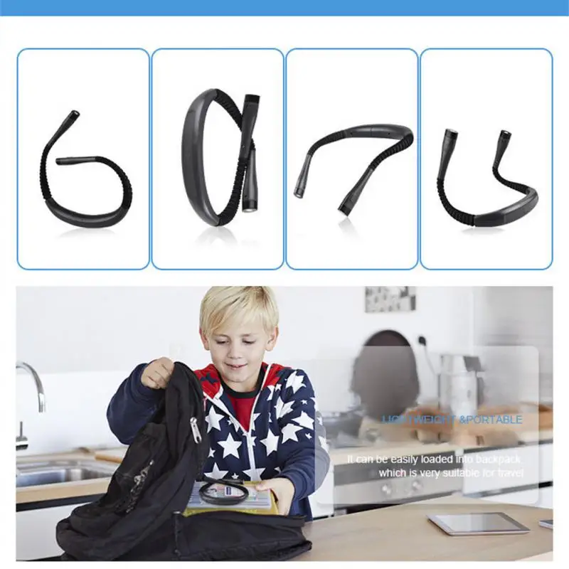 

Гибкая искусственная шея, ночная лампа, новинка, регулировка громкой связи, для чтения, для защиты глаз, для улицы, для помещения, ночное освещение для бега