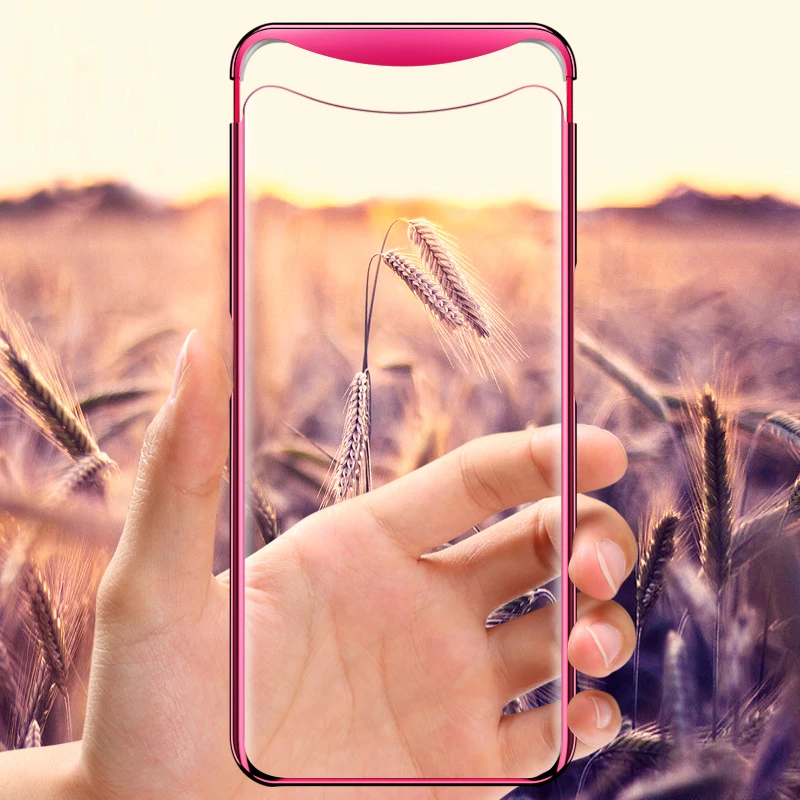 

GKK Transparent Case for OPPO Find X Case Plating Magnetic Electroplated Glossy Fashion Hard Ultra Thin for Oppo Find X Cover