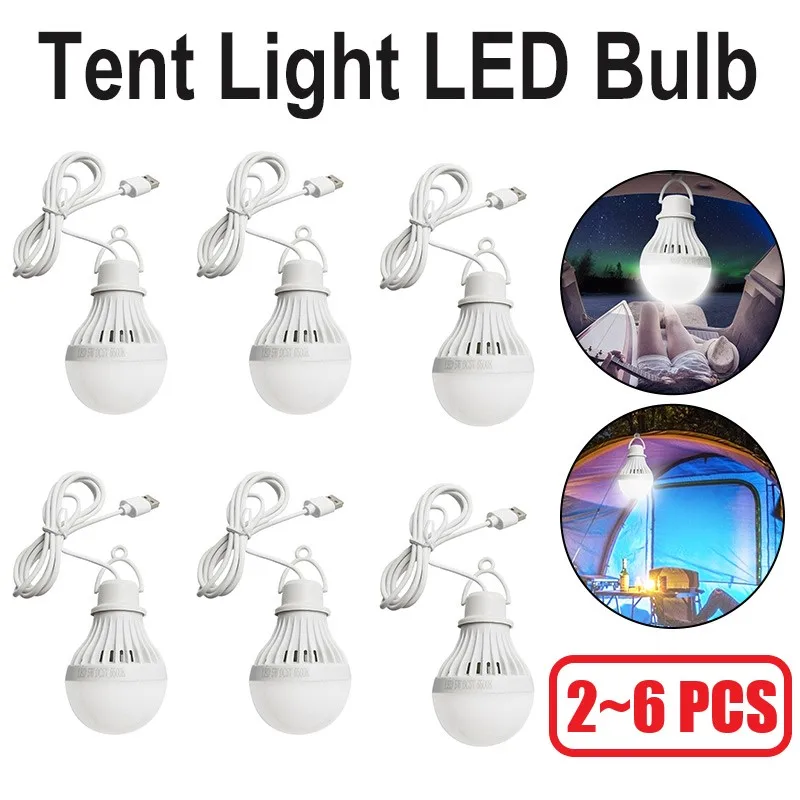 

Портативный фонарь для кемпинга, 6 шт., 7 Вт/5 Вт