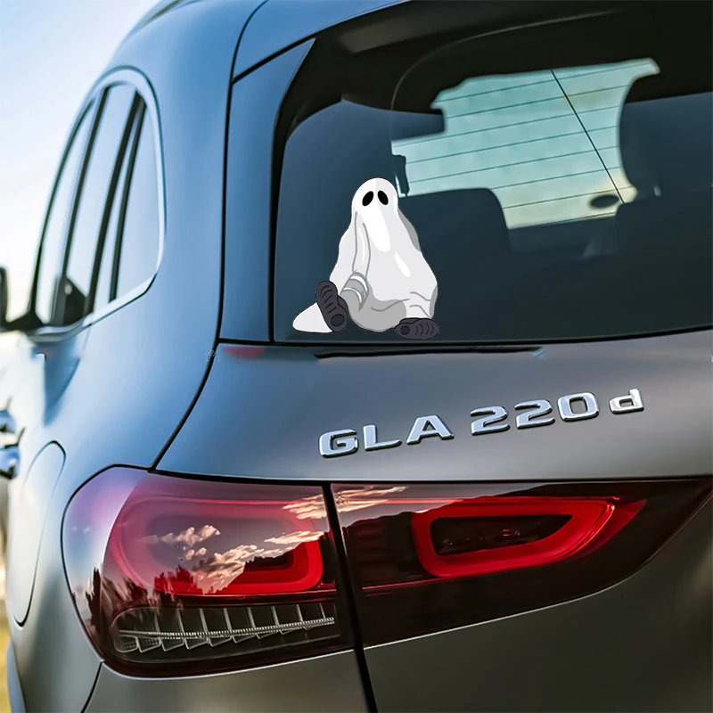 Светоотражающие Наклейки Для Хэллоуина Призрак Дизайн Автомобиля Ноутбука