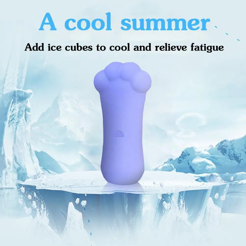 

1pc Silicone Ice Massage Cups Freezable Face Massager Reusable Icing Cooling Cold Massage Roller for Muscle Cold Therapy Z3E1