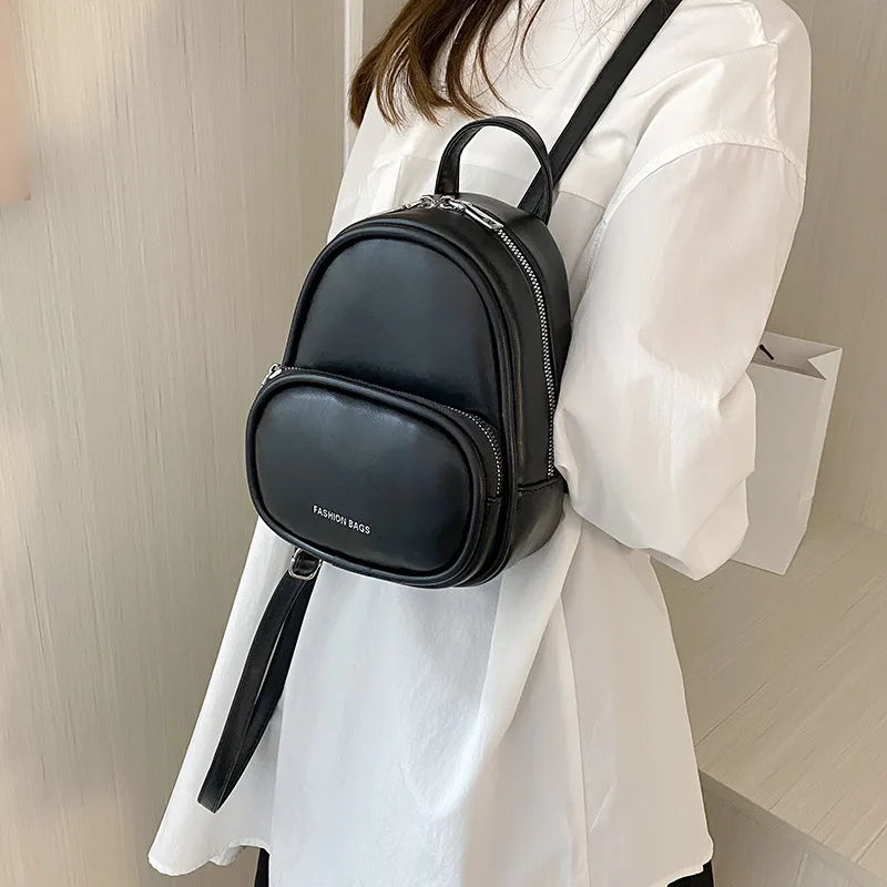 

Luxury Leather Women Mini Backpack Trendy Brand Designer Fashion Female Backpack Back Bag PU Backpack Youth Satchel batohy