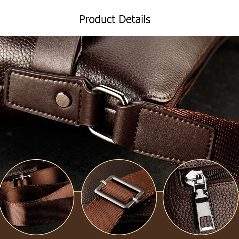 Fashion Men Tote Bags PU Leather Famous Brand Men's Messenger Bag 2023 Clutch Male Cross Body Shoulder Business Bags for Man