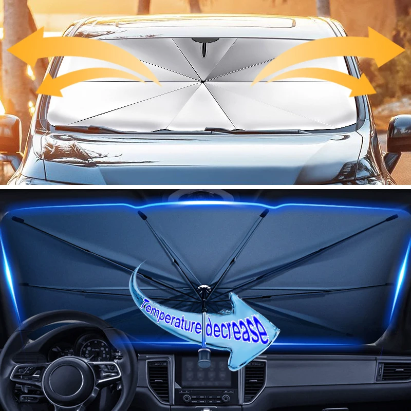 

Летняя Защита от солнца для салона автомобиля, защита от ветра, зонт от солнца, защита от солнца для автомобиля, зонт, аксессуары для автомобильного затенения