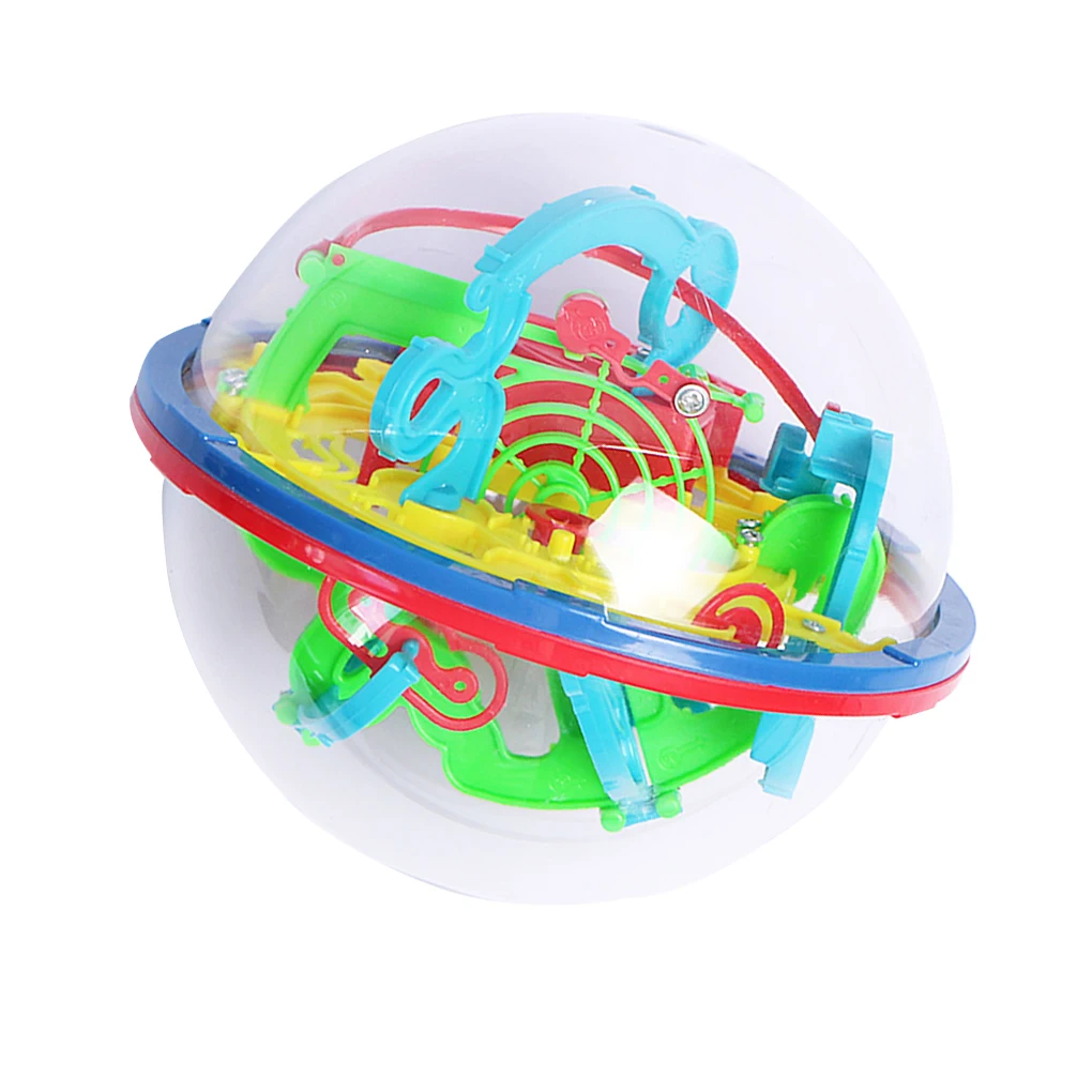 1PC New 3D Magic Maze Ball 100 Levels Intellect Rolling Ball Puzzle Game Brain Teaser Bay Kids Toys