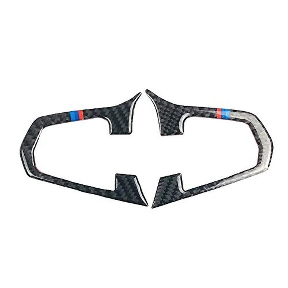 

Carbon Fiber Steering Wheel Trim Sticker Cover Car Accessories For BMW 5 Series G30 2018-2020 X3 G01 2019-2020 X4 G02 2019-2020