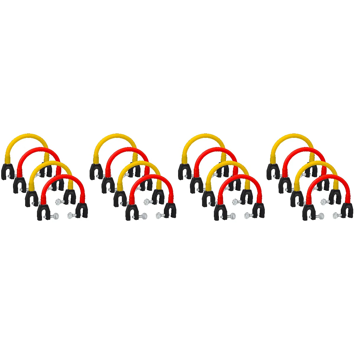 

16 Pcs Ski Tip Connectors Trainer Ski Training Tools for Kids Adults Beginners Skiing Training