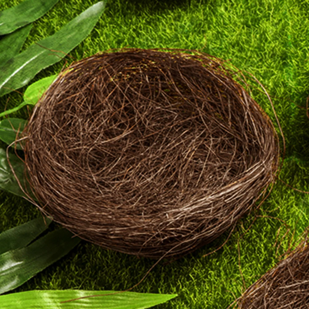

Simulated Bird Nest Woven Micro Landscape Decor Parakeet Decorations Party Ornament Artificial