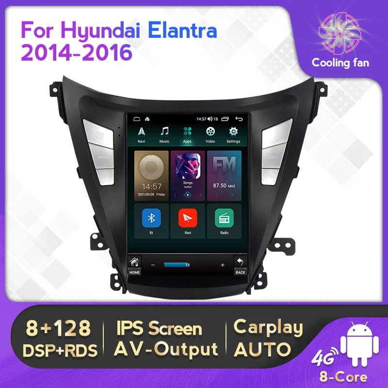 

4G Lte 8G 128G Android 11 DSP Car Radio Player For Hyundai Elantra I35 Avante MD 2011 2012-2016 GPS Navigation WIFI Carplay Auto