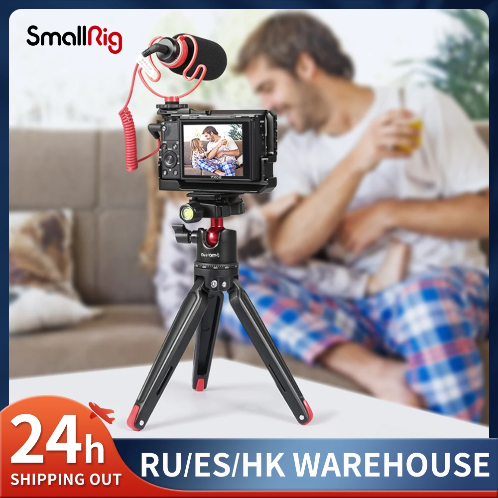 

SmallRigG VLOG Camera Cage KIT With Mini Tripod L Plate For Sony RX100 VII And RX100 VI KGW115