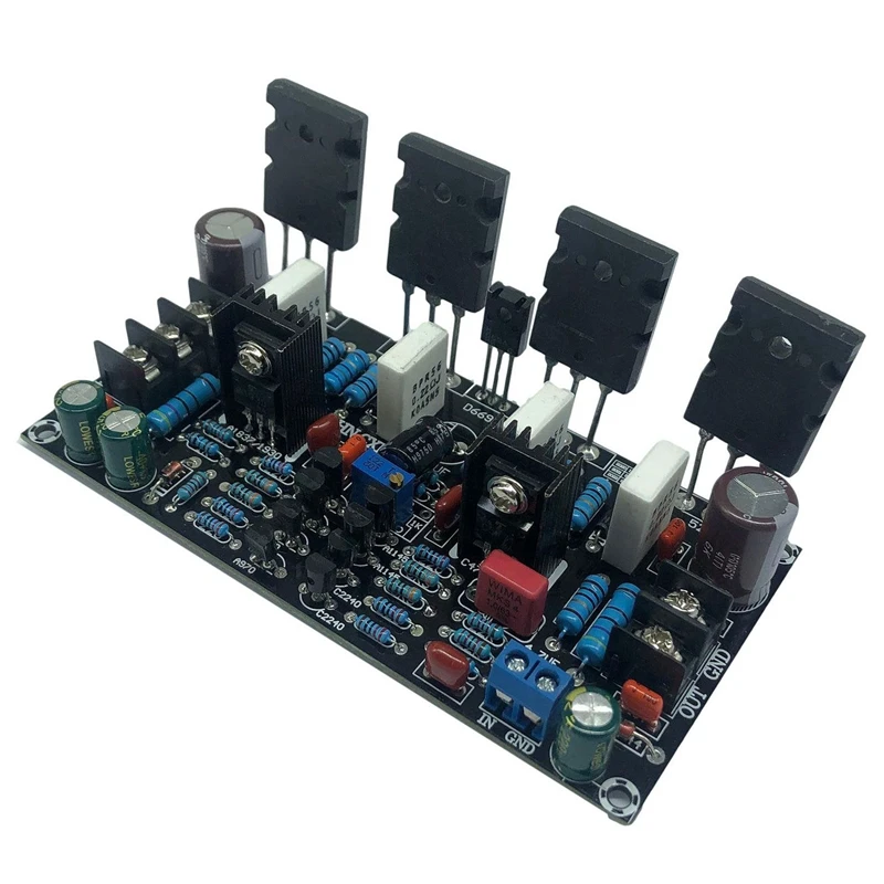

FULL-3X Mono Power Amplifier Board 1943+5200 High Power 200W After Tube Amp Board