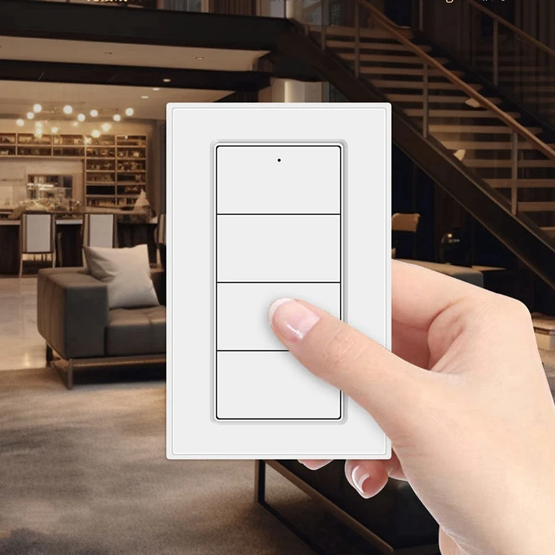 Беспроводной 4-клавишный переключатель сцен Tuya Zigbee управление приложением Smart Life