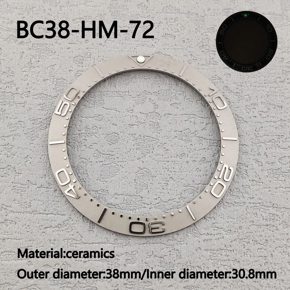Watch accessory 38mm ceramic watch ring mouth suitable for GMT/SUB/SSeamaster watch insert suitable for 40mm men's watch accesso