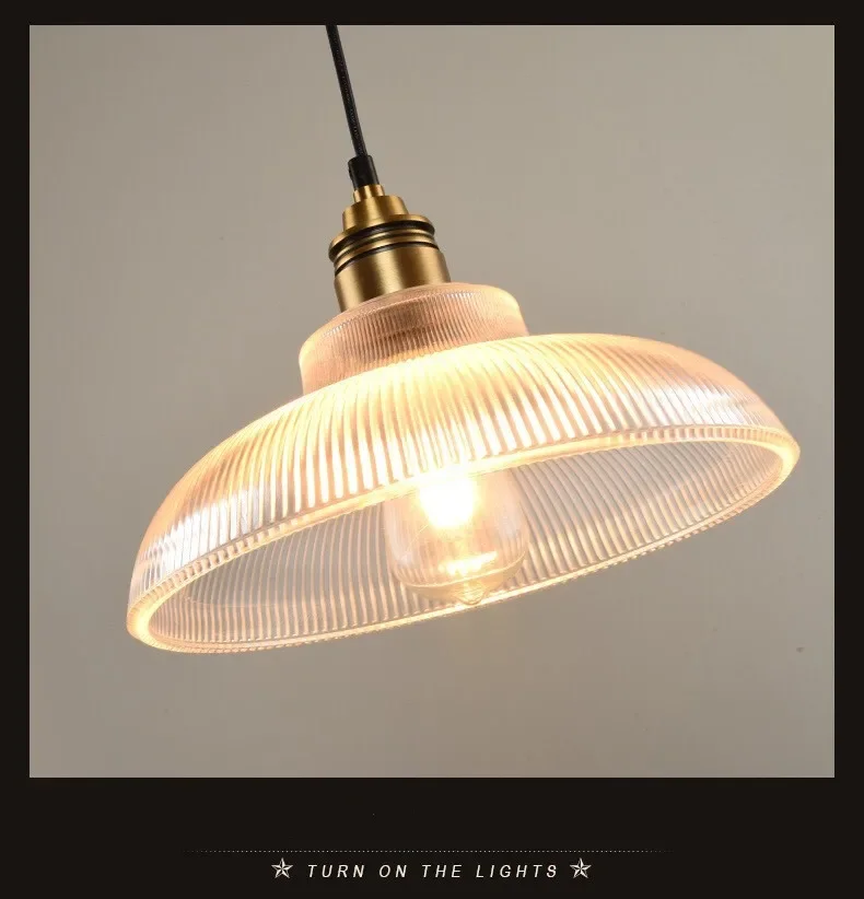 Креативная Скандинавская промышленная домашняя люстра в полоску для бара