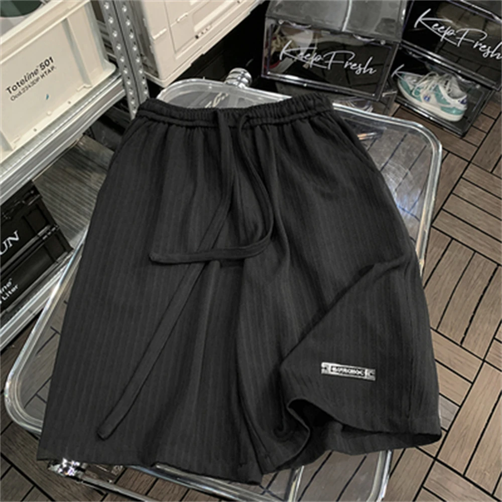 Leisure Sports Shorts Women's Summer 2023 New Straight Tube Loose Relaxed Commuter Slim Wide Leg Capris