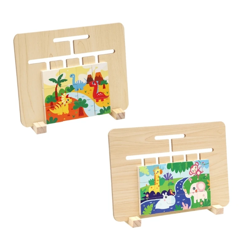

77HD Colorful Puzzle Toy Cartoon Theme Puzzle Building Block Preschool Educational Training Toy for Kids