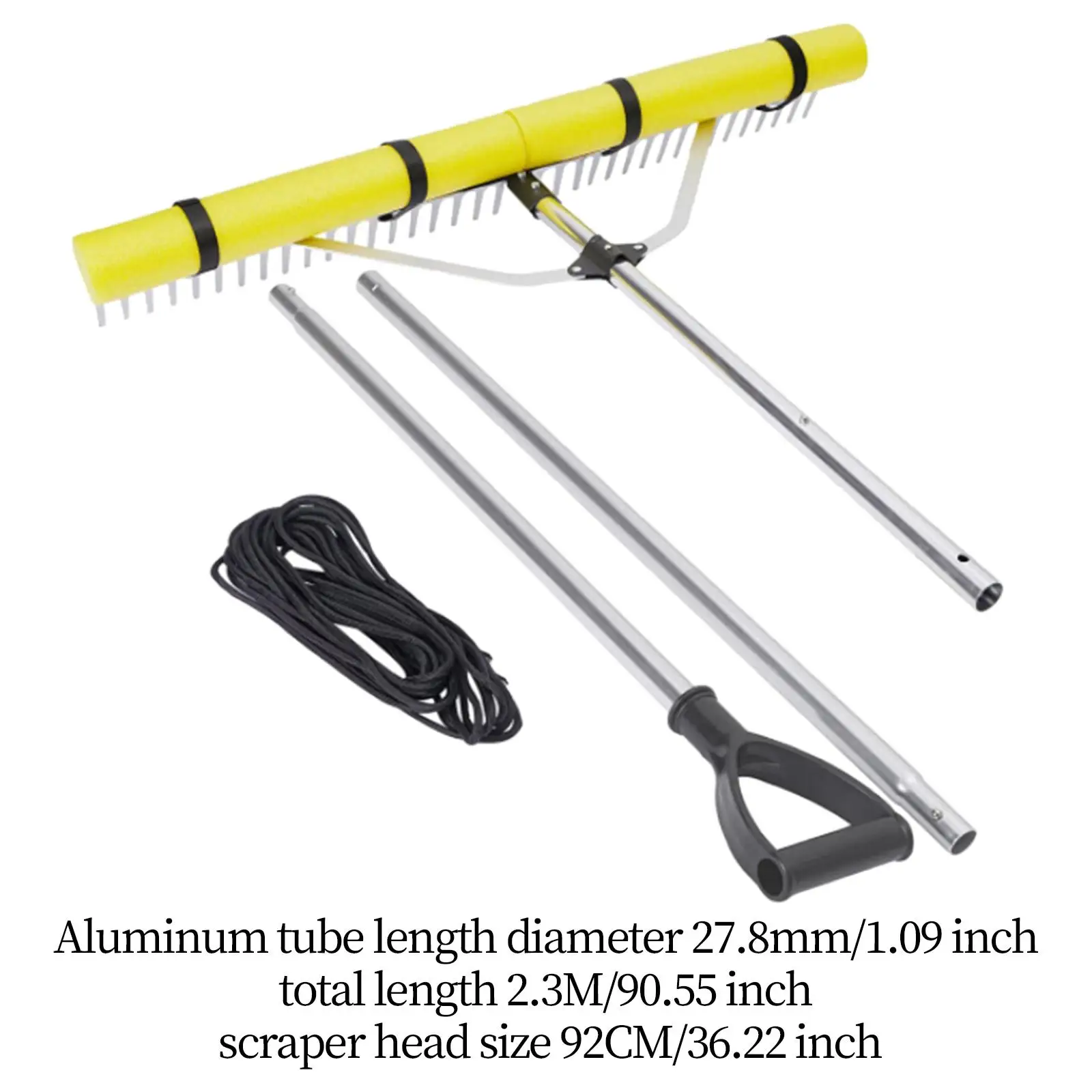 92 см головка плавающего Озерного пруда грабли для удаления листьев