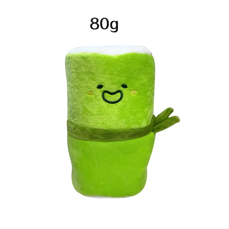 

New Bamboo Panda Plush bamboo tube panda plush toy bamboo backpack panda flower flower