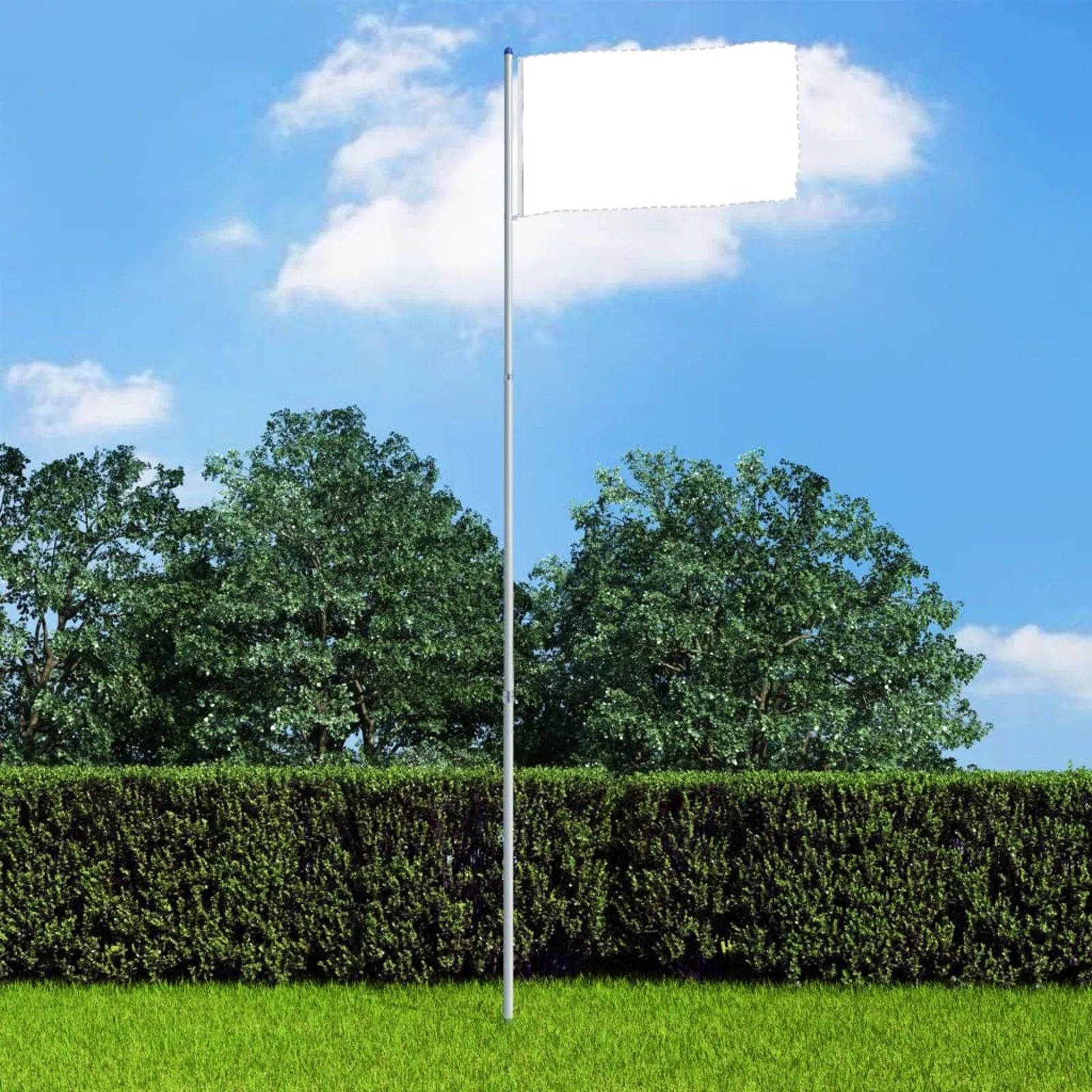 

Telescopic Flagpole Aluminum 236.2"