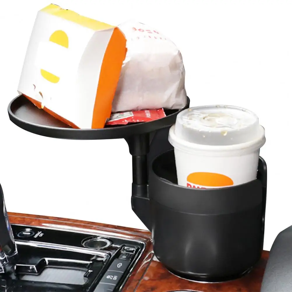 

Beverage Holder Great Anti-Slip 2-In-1 Design Safe Car Tray Water Cup Holder for Car