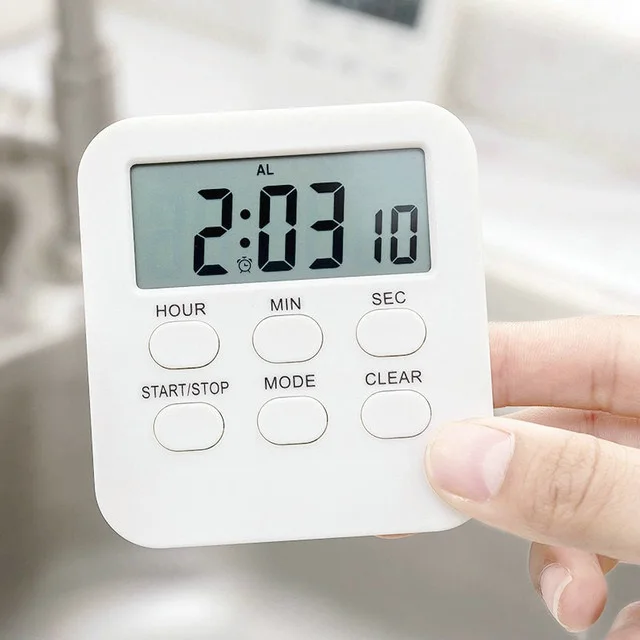 

[Hot Sale] Student Learning Mute Timer Countdown Electronic Alarm Clock Kitchen Baking Timer Reminder With Magnet