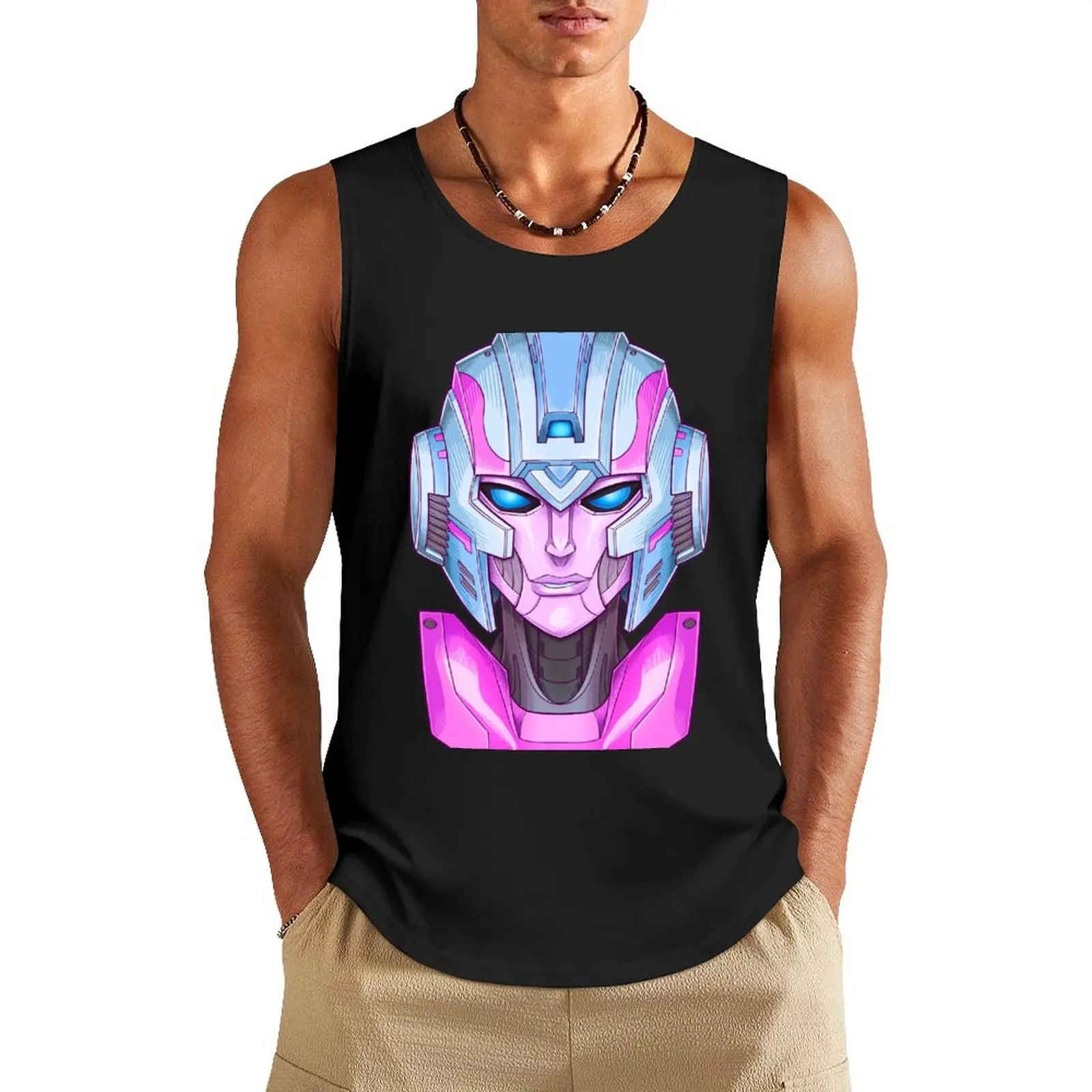Трансформеры: Arcee Tank Top бодибилдинг мужская одежда летние мужские рубашки без