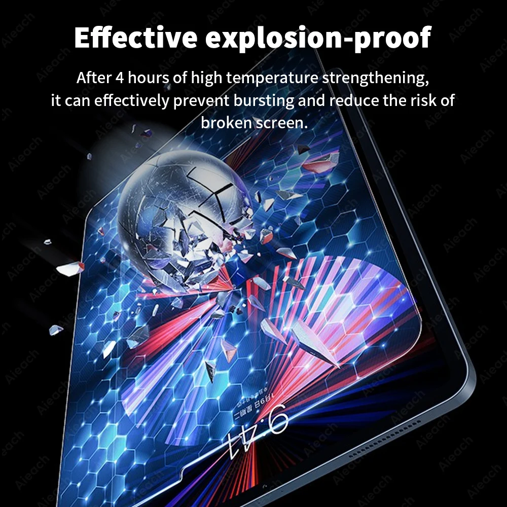 Фото Защитная пленка для экрана для iPad Pro 11 2021 2020 2018 закаленное стекло для iPad 5th 6th 7th 8th 9th Mini 6 Air 5 4 3 2 №4