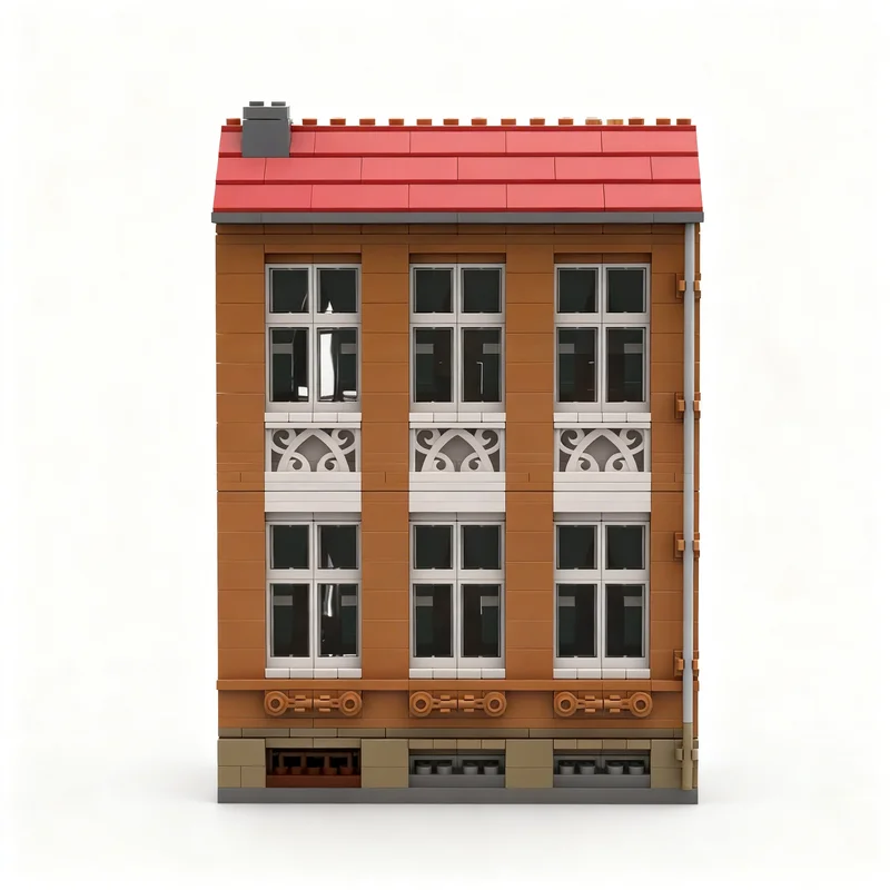 Фото 2397 деталей MOC Altstadthaus Lindenstraße Nr 22, модель-конструктор, архитектурная идея, DIY, развивающие кубики для детей, рождественский подарок, игрушка №2