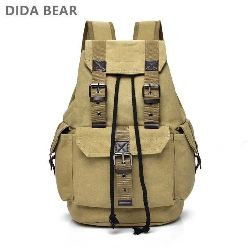 

2023 New Men Canvas Backpack Men Backpacks Large Male Mochilas Feminina Casual Schoolbag For Boys High Quality