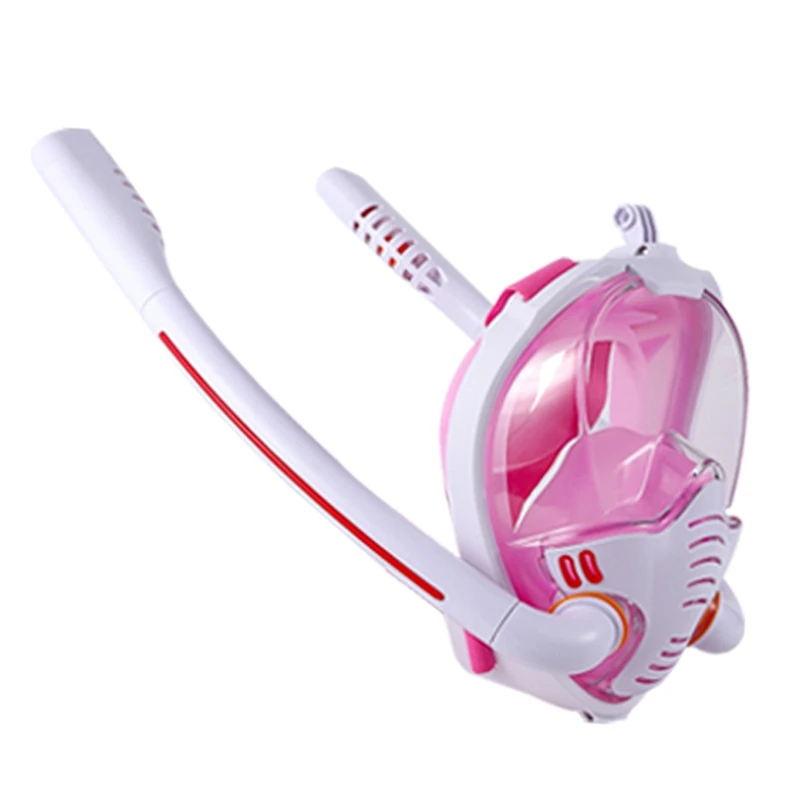 Snorkeling Mask Double Tube Silicone Diving Adult Swimming Goggles Underwater Breathing