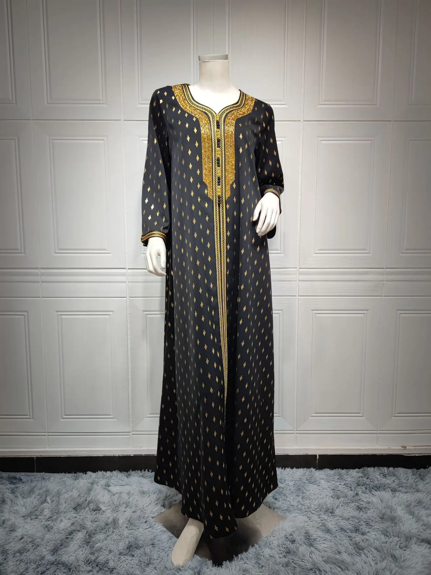 Diamond Kaftan Arab Evening Muslim Dress Women Abaya Jalabiya Saudi Dubai Party Dresses Turkey Islam Moroccan Caftan Ramadan