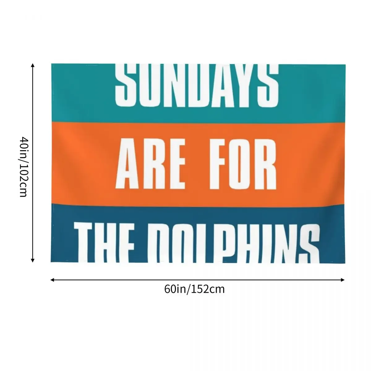 Sundays are for The Dolphins гобелен для футбольных болельщиков Майами спальни