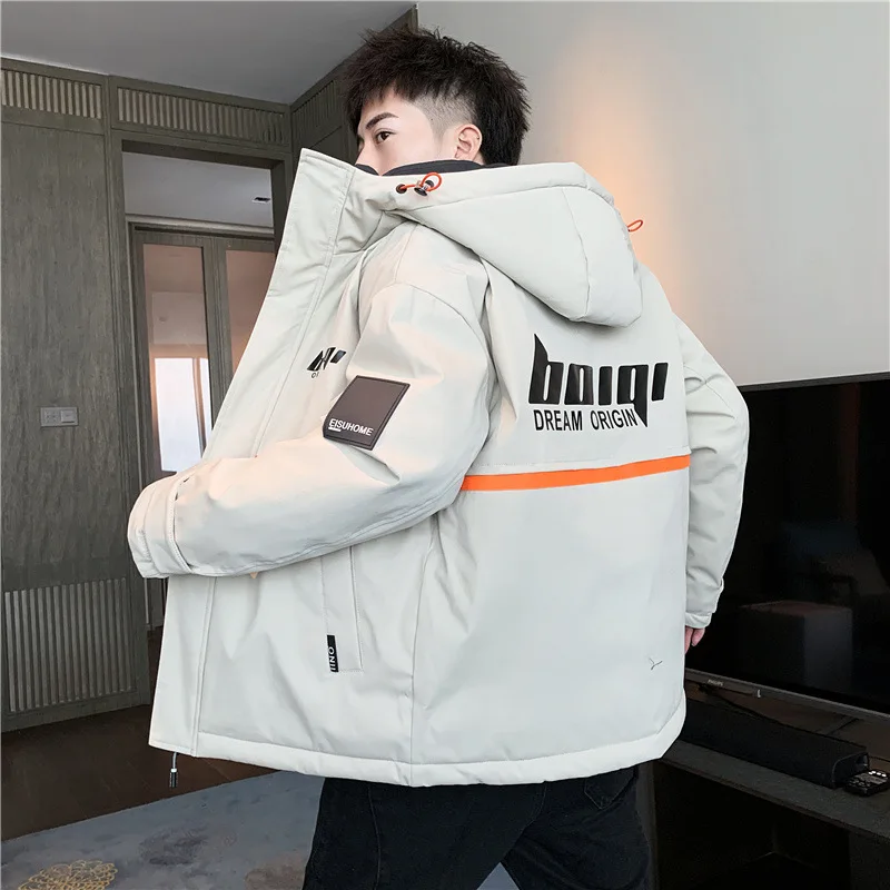 Пальто на хлопковой подкладке. Мужская осенне-зимняя верхняя одежда. Модная