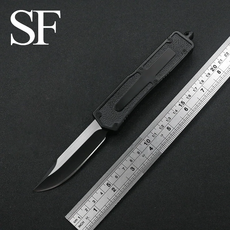 

Mirco Heavy Duty OTF Portable Self-Defense Surviving Knife 440 Blade Zinc-Aluminum Hand Ie Outdoor EDC Tools