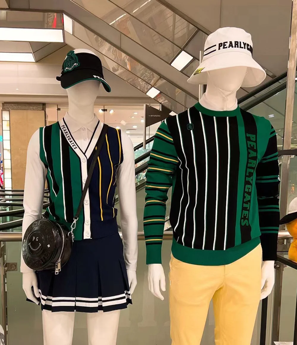 

Golf Vest Shirts Fashion Ladies Knitting Button Cardigan Vest Pretty Sleeveless Golf Top W422105