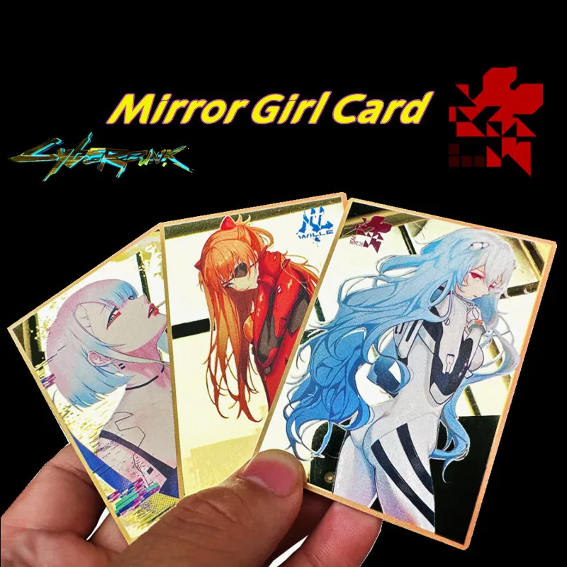 

Anime Mirror Card EVA Card Asuka Langley Soryu Ayanami Rei Cyberpunk: Edgerunners Lucy Girl Collection CardClassic Goddess Card