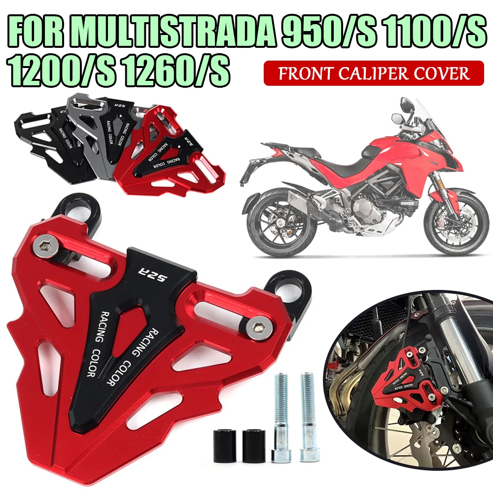 

For DUCATI Multistrada 950 MTS 950S 1200 1200S 1100 1260 1260S Motorcycle Accessories Front Disc Brake Caliper Cover Pump Guard